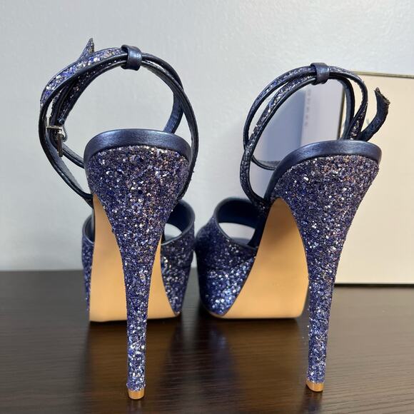 Guess Blue Glitter Heels - Picture 5 of 10